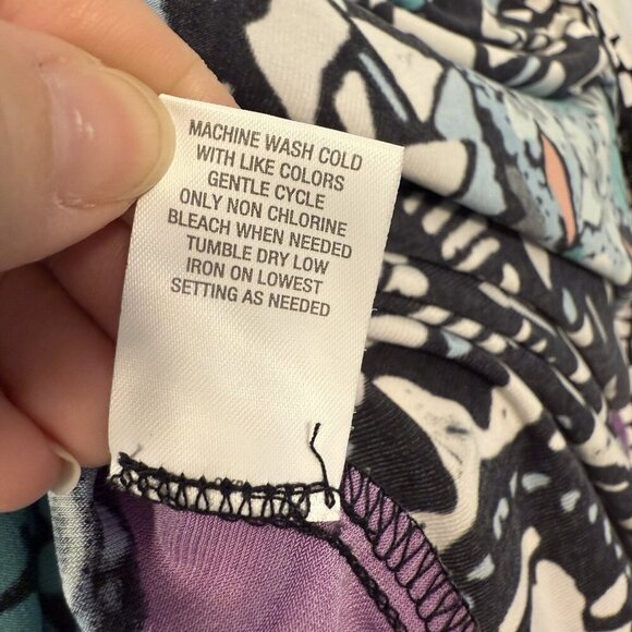 Roz & Ali Womens Sleeveless Knee-Length Dress Size 14 Stretchy Multicolor - Picture 11 of 15